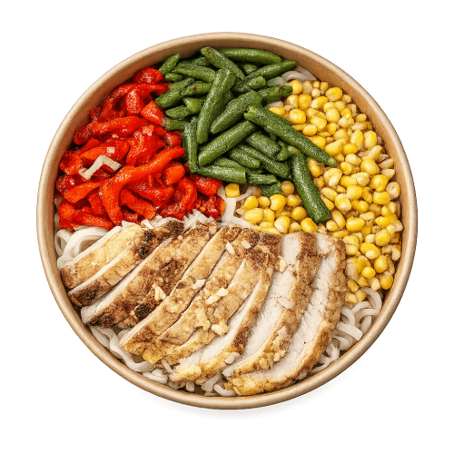 Rice Noodles Chicken Bowl